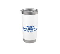 Divertido Judío Feliz Yom Kipur Vaso térmico de acero inoxidable de doble pared