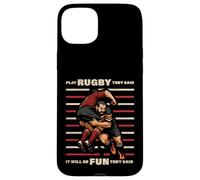 Divertido juego al rugby, dijeron que sería divertido ser Bokke World Carcasa para iPhone 15 Plus