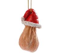 Divertido juego de adornos para árbol de Navidad con bolas de acrílico para broma, decoración colgante para árbol de Navidad, espejo retrovisor de coche, intercambio de regalos secreto de Papá Noel