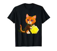 Divertido Juego de Dados de Mesa RPG Gamer Cat D20 para Hombres, Mujeres y niños Camiseta