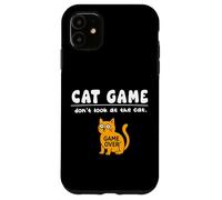 Divertido Juego de Gatos Don't Look Game Over para mamá, papá y niños Carcasa para iPhone 11
