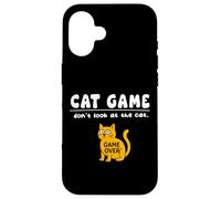 Divertido Juego de Gatos Don't Look Game Over para mamá, papá y niños Carcasa para iPhone 16