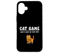 Divertido Juego de Gatos Don't Look Game Over para mamá, papá y niños Carcasa para iPhone 16 Plus