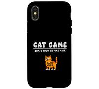 Divertido Juego de Gatos Don't Look Game Over para mamá, papá y niños Carcasa para iPhone X/XS