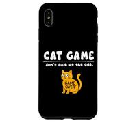 Divertido Juego de Gatos Don't Look Game Over para mamá, papá y niños Carcasa para iPhone XS MAX