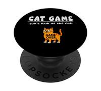 Divertido Juego de Gatos Don't Look Game Over para mamá, papá y niños PopSockets PopGrip Adhesivo