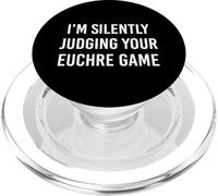 Divertido Juego de juzgar Silenciosamente Euchre PopSockets PopGrip para MagSafe