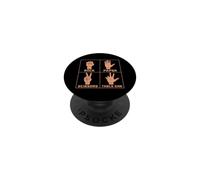 Divertido Juego de Mano para carpintería con Sierra de Mesa Rock Paper Scissors PopSockets PopGrip Adhesivo