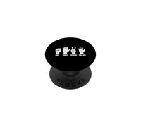 Divertido Juego de Mano para carpintería con Sierra de Mesa Rock Paper Scissors PopSockets PopGrip Adhesivo