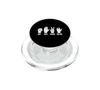 Divertido Juego de Mano para carpintería con Sierra de Mesa Rock Paper Scissors PopSockets PopGrip para MagSafe