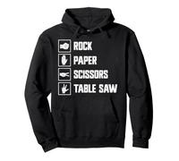 Divertido Juego de Mano para carpintería con Sierra de Mesa Rock Paper Scissors Sudadera con Capucha