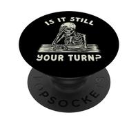 Divertido Juego de Mesa Esqueleto ¿Es tu Turno? Meme PopSockets PopGrip Adhesivo