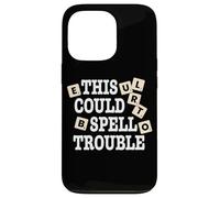 Divertido juego de mesa This Could Spell Trouble Carcasa para iPhone 13 Pro