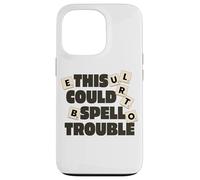 Divertido juego de mesa This Could Spell Trouble Carcasa para iPhone 13 Pro