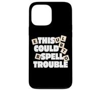 Divertido juego de mesa This Could Spell Trouble Carcasa para iPhone 13 Pro Max