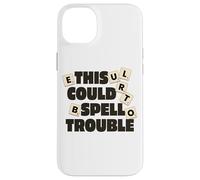 Divertido juego de mesa This Could Spell Trouble Carcasa para iPhone 14 Plus