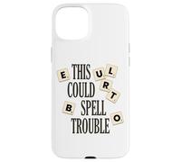 Divertido juego de mesa This Could Spell Trouble Carcasa para iPhone 15 Plus