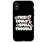Divertido juego de mesa This Could Spell Trouble Carcasa para iPhone X/XS
