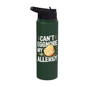 Divertido juego de palabras con alergia al huevo - Tolerancia al huevo Intolerancia al huevo Stainless Steel Insulated Water Bottle