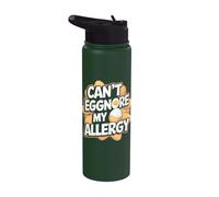 Divertido juego de palabras con alergia al huevo - Tolerancia al huevo Intolerancia al huevo Stainless Steel Insulated Water Bottle