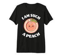 Divertido Juego de Palabras con el Texto «Soy Tal melocotón», Lindo Juego de Palabras Kawaii con melocotón Camiseta Premium