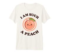 Divertido Juego de Palabras con el Texto «Soy Tal melocotón», Lindo Juego de Palabras Kawaii con melocotón Camiseta Premium