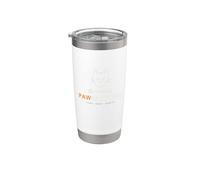Divertido juego de palabras con gatos en el gimnasio, levantamiento de pesas Vaso térmico de acero inoxidable de doble pared