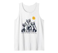 Divertido Juego de Palabras con Gatos No Termina hasta Que Las señoras de los Gatos canten Camiseta sin Mangas