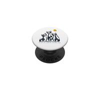 Divertido Juego de Palabras con Gatos No Termina hasta Que Las señoras de los Gatos canten PopSockets PopGrip Adhesivo