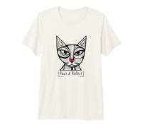 Divertido Juego de Palabras con Gatos Paws & Reflect Camiseta Premium