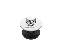 Divertido Juego de Palabras con Gatos Paws & Reflect PopSockets PopGrip Adhesivo