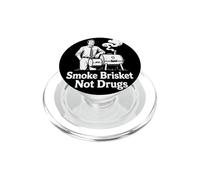 Divertido Juego de Palabras con papá, Humo de pechuga a la Barbacoa Estadounidense, no Drogas PopSockets PopGrip para MagSafe