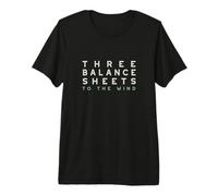 Divertido Juego de Palabras Contable Tres balances al Viento Camiseta Premium