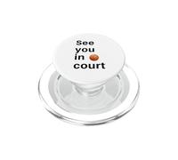 Divertido Juego de Palabras de Baloncesto te vemos en la cancha Jugador Deportivo PopSockets PopGrip para MagSafe