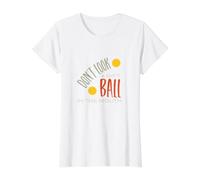 Divertido Juego de Palabras de Bingo para Bolas de Bingo Camiseta gráfica económica, Mujer, Blanco, L