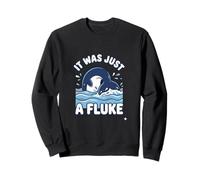 Divertido Juego de Palabras de Cola de Ballena era Solo una Ballena Fluke Viendo Sudadera