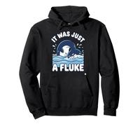 Divertido Juego de Palabras de Cola de Ballena era Solo una Ballena Fluke Viendo Sudadera con Capucha