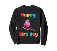 Divertido juego de palabras de cumpleaños Bird Day bird lover robin bird watching Sudadera