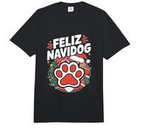 Divertido Juego de Palabras de dueño de Perro navideño - Feliz Navidog Comfort Colors Adult Heavyweight T-Shirt