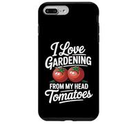 Divertido juego de palabras de jardinería I Love From My Head Tomates Carcasa para iPhone 7 Plus/8 Plus