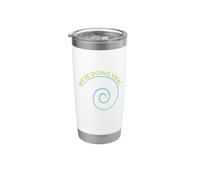 Divertido juego de palabras de microbiología Nos estamos volviendo virales Vaso térmico de acero inoxidable de doble pared