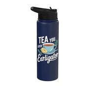 Divertido juego de palabras de té Earl Grey Stainless Steel Insulated Water Bottle