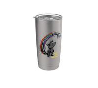 Divertido juego de palabras LGBTQ+ huele a confianza Vaso térmico de acero inoxidable de doble pared