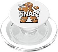 Divertido Juego de Palabras para Hornear Galletas navideñas con Forma de Hombre de Jengibre de Oh Snap PopSockets PopGrip para MagSafe
