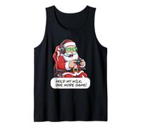 Divertido Juego de Santa Gamer Christmas Hold My Milk One More Camiseta sin Mangas