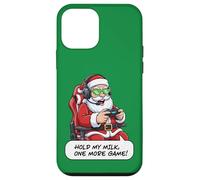 Divertido Juego de Santa Gamer Christmas Hold My Milk One More Carcasa para iPhone 12 Mini