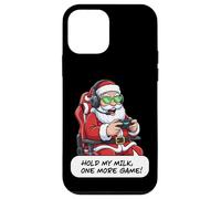 Divertido Juego de Santa Gamer Christmas Hold My Milk One More Carcasa para iPhone 12 Mini