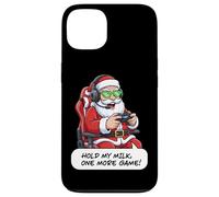 Divertido Juego de Santa Gamer Christmas Hold My Milk One More Carcasa para iPhone 13