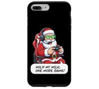 Divertido Juego de Santa Gamer Christmas Hold My Milk One More Carcasa para iPhone 7 Plus/8 Plus