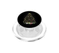Divertido Juego de trombón navideño árbol de Navidad Amante de la música Papá Noel PopSockets PopGrip para MagSafe